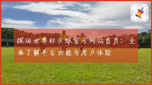 探访世界杯买球官方网站首页：全面了解平台功能与用户体验